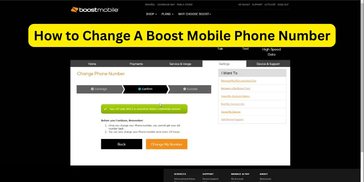 How to Change A Boost Mobile Phone Number