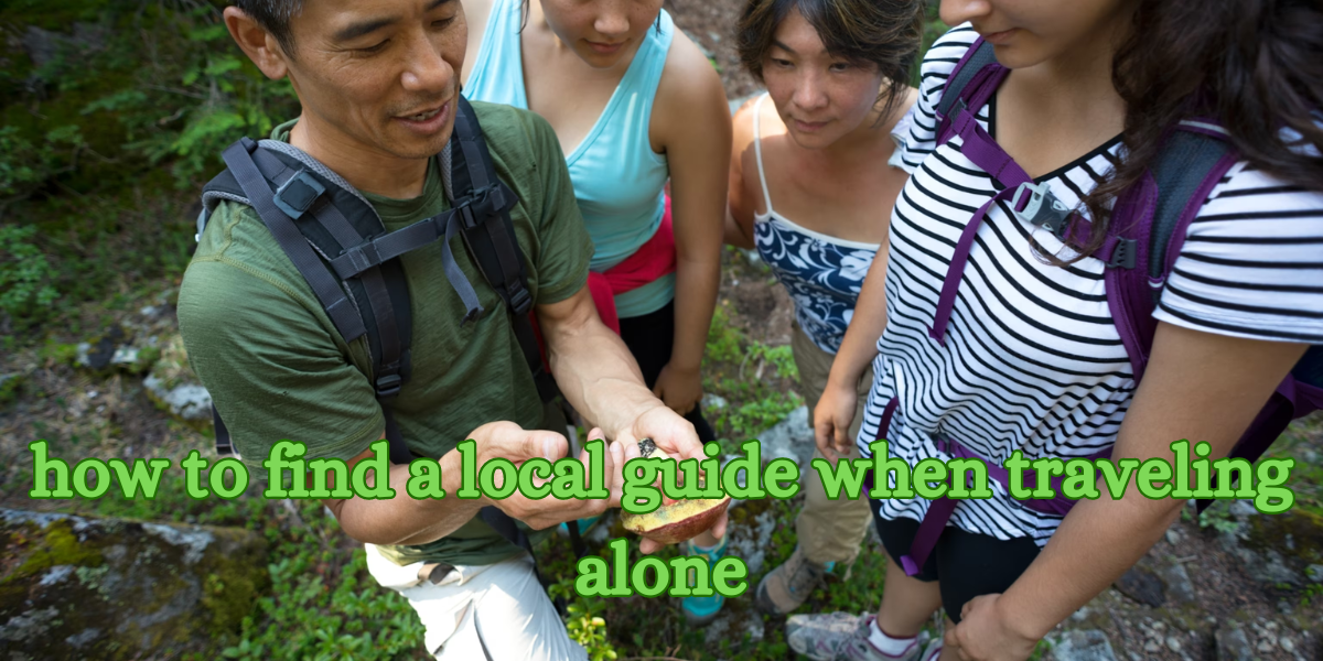 how to find a local guide when traveling alone